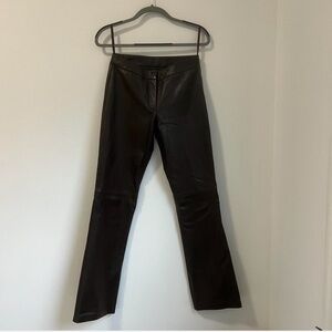 Vintage brown leather trousers